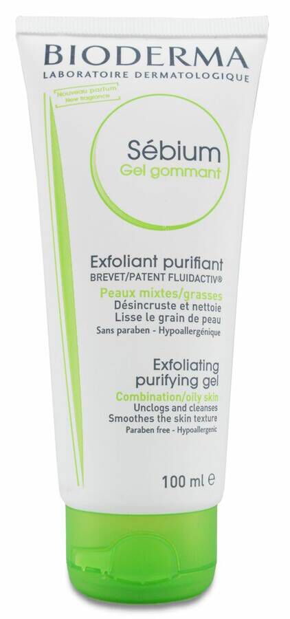 Bioderma Sebium Gel Exfoliante Piel Grasa y Mixta, 100 ml