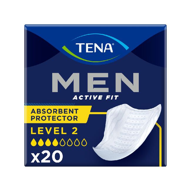 TENA Men Active Fit Absorbente Incontinencia Nivel 2, 20 Uds