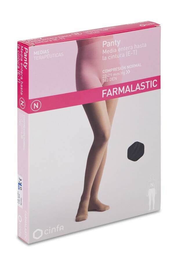 Farmalastic Panty de Compresión Normal Negro Talla Grande, 1 Ud