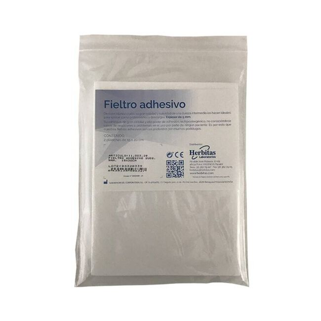 Pack Herbitas Fieltro Adhesivo Hipoalergénico 5 mm, 2 Unidades
