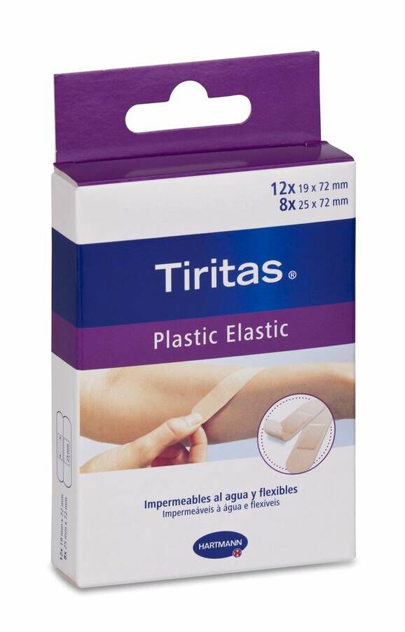 Tiritas Plastic Apósito Adhesivo Elastic Surtido, 20 Uds