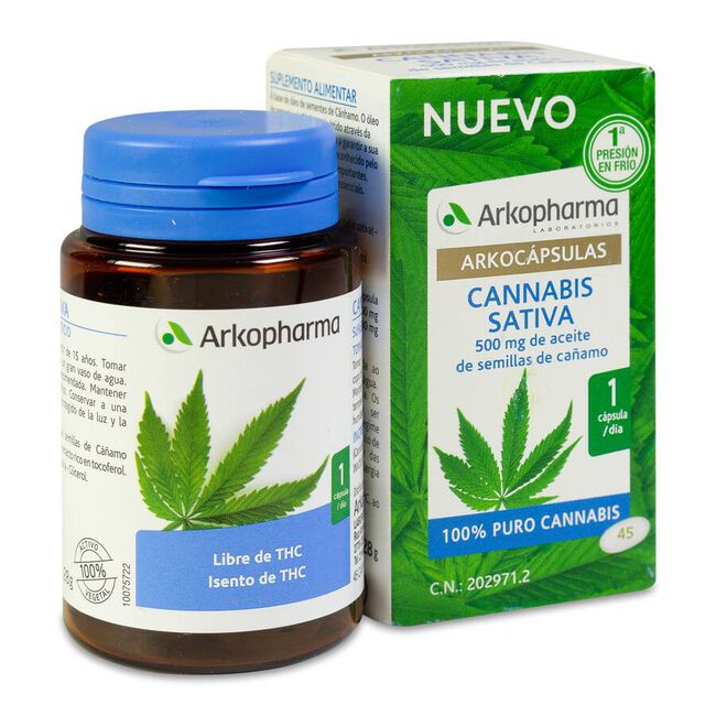 Arkopharma Arkocápsulas Cannabis, 45 Cápsulas