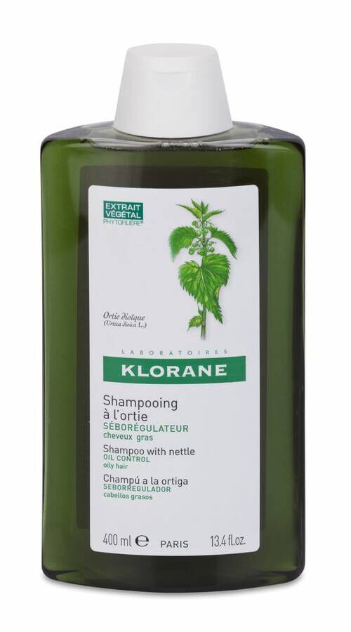 Klorane Champú Seborregulador a la Ortiga, 400 ml