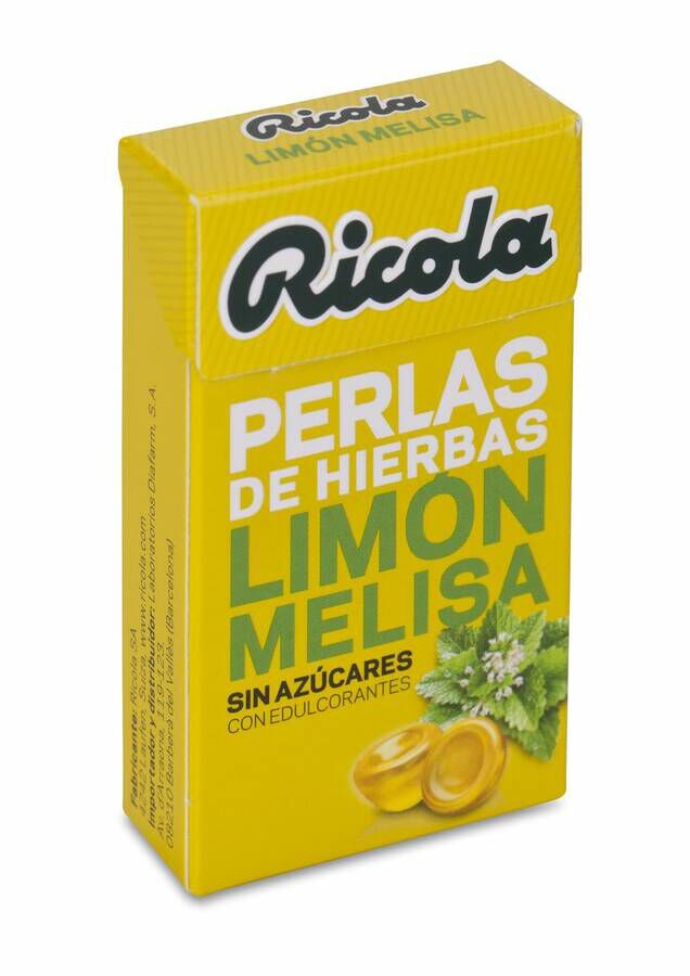 Ricola Perlas Limón-Melisa Sin Azúcares, 25 g