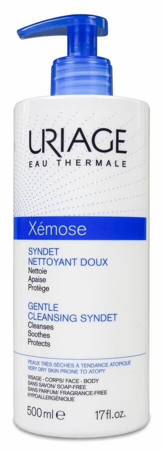 Uriage Xémose Syndet Limpiador Suave, 500 ml