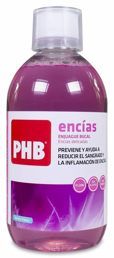 PHB Encías Enjuague Bucal, 500 ml
