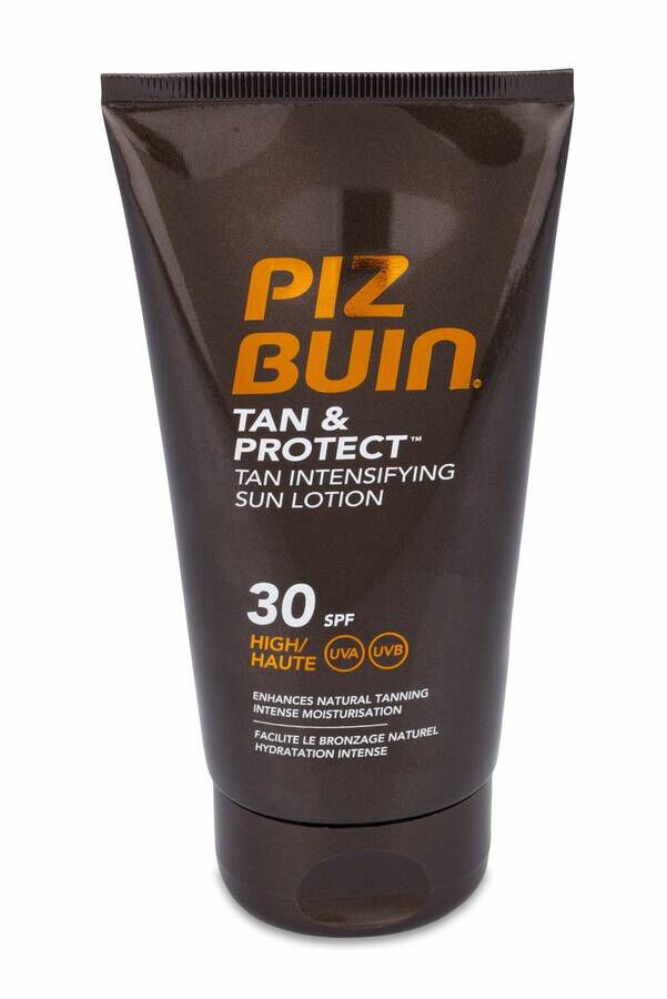 Piz Buin Tan & Protect Loción Solar Intensificadora del Bronceado 30, 150 ml