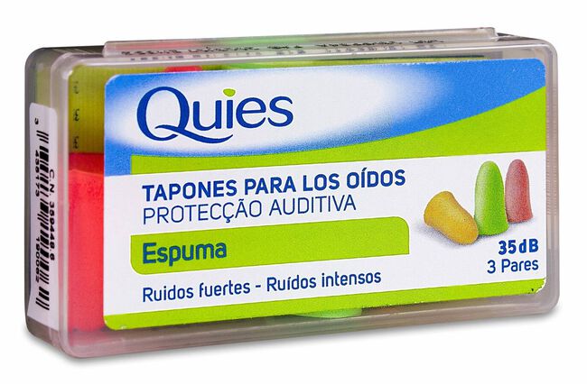 Quies Tapones de Espuma, 6 Uds