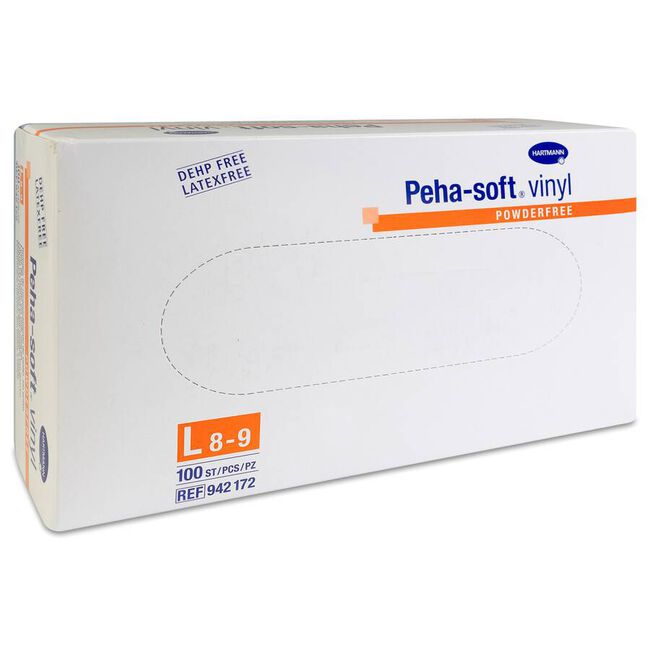 Peha-Soft Guantes de Vinilo Vinyl Talla L