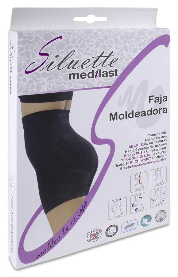 Medilast Siluette Faja Moldeadora Negra Talla L, 1 Ud