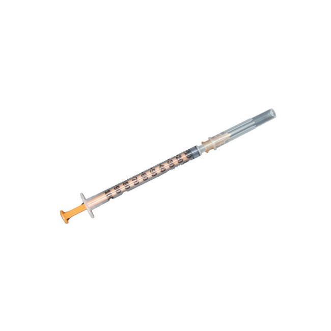 Sol Millenium Jeringa de 3 Cuerpos 1 ml 25g 05x16, 100 uds