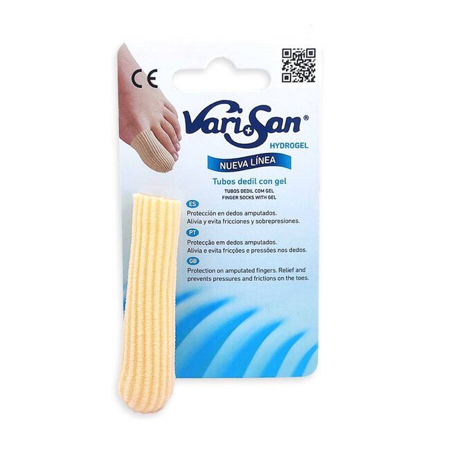 Varisan Tubo Elástico Dedil con Gel Talla Pequeña, 1 Ud