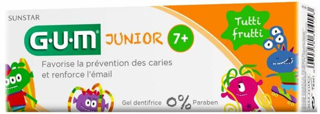 Sunstar Gum Junior +7 Pasta De Dientes Tutti-frutti, 50 ml