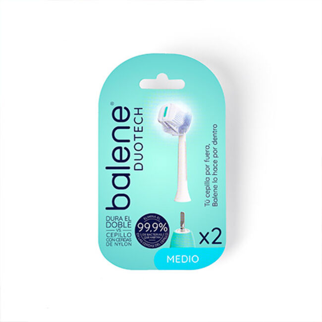Balene Duotech Recambio Cabezal M3 Medio, 2 unidades