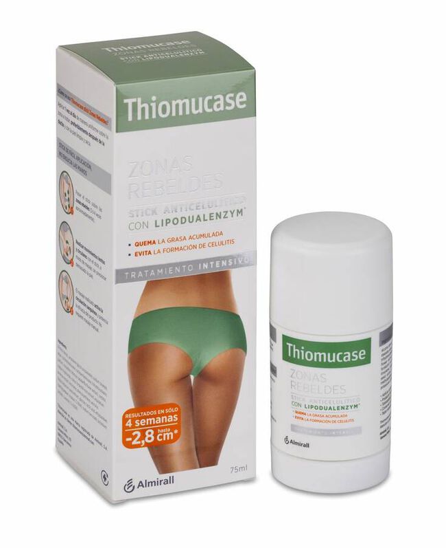 Thiomucase Zonas Rebeldes Stick Anticelulitico, 75 ml