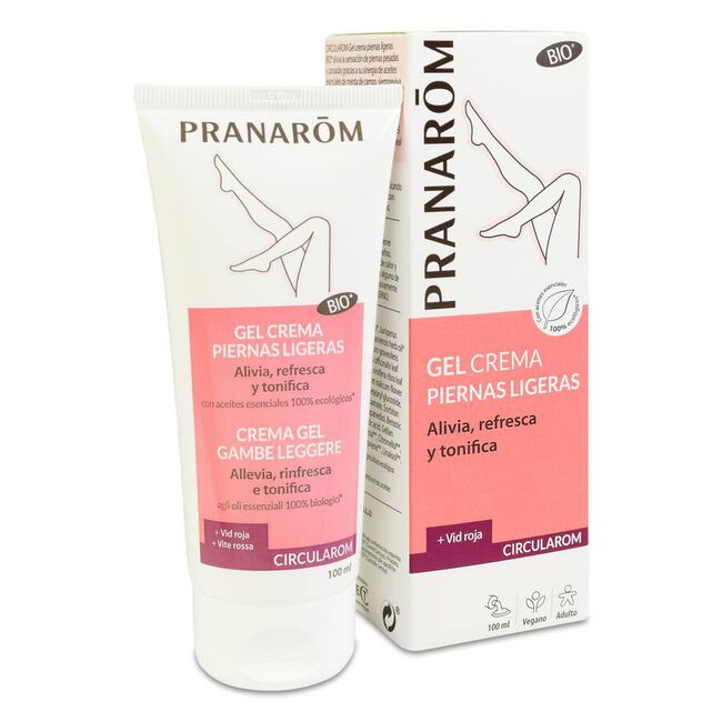Pranarom Circularom Gel Crema Piernas Ligeras Bio, 100 ml