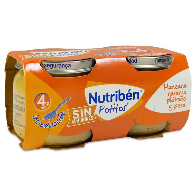 Pack Nutribén Potitos Introducción Multifruta, 2 x 120 g