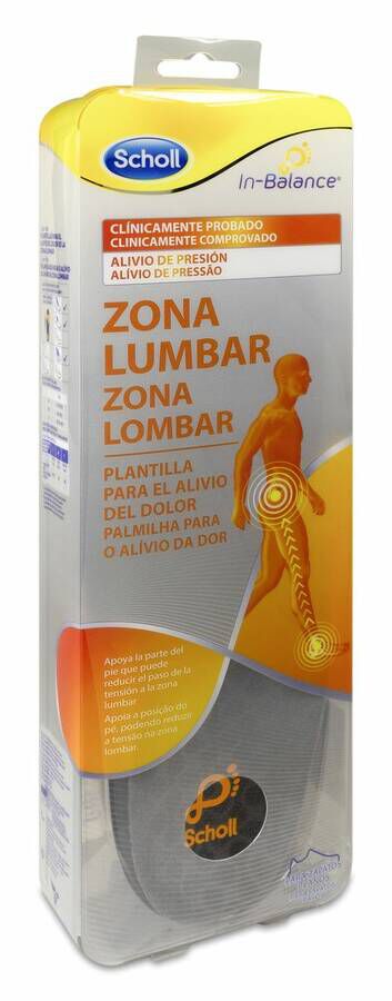 Scholl In-Balance Plantilla Alivio Zona Lumbar 40-42, 1 Par