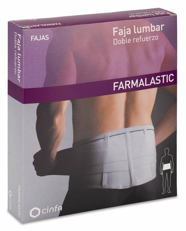 Farmalastic Faja Lumbar Doble Refuerzo Talla 1, 1 Ud