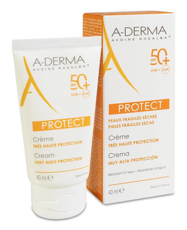 A-derma Protect Crema Fotoprotectora SPF50+, 40 ml