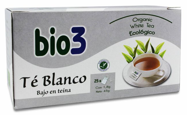 Bio3 Té Blanco Ecológico, 25 Uds