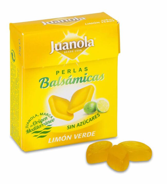 Juanola Perlas Balsámicas Limón Verde, 25 g