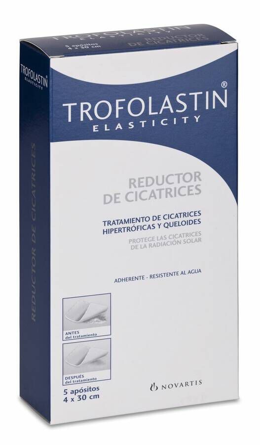 Trofolastin Reductor de Cicatrices 4 x 30 cm, 5 Uds