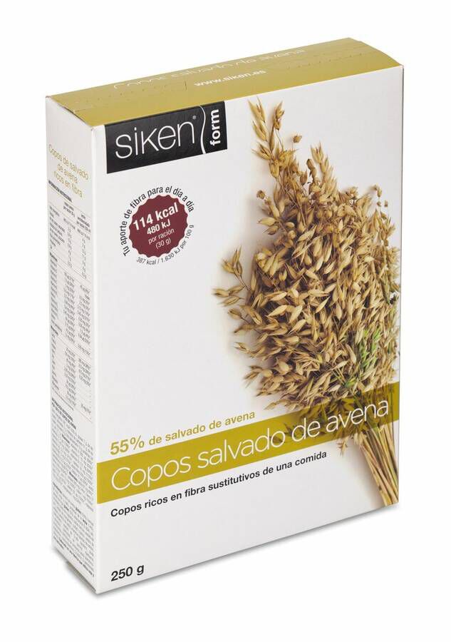 Sikenform Copos Salvado de Avena, 250 g