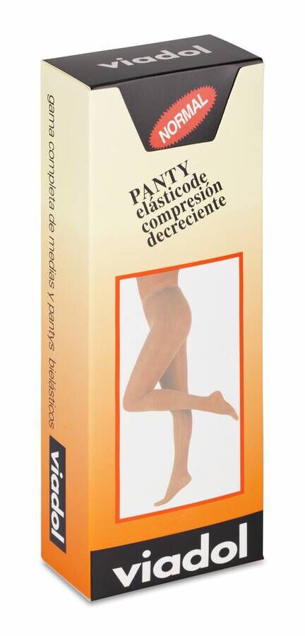 Viadol Panty de Compresión Normal Beige (AT) Talla Grande, 1 Ud
