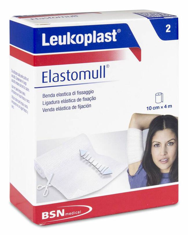 Leukoplast Elastomull 4 m x 10 cm, 1 Ud