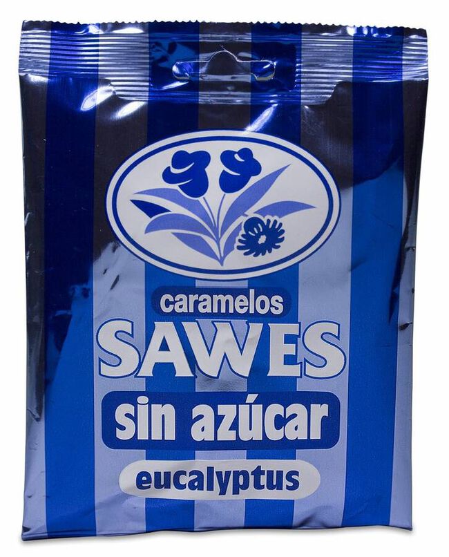 Sawes Caramelos Eucalipto sin Azúcar, 50 g
