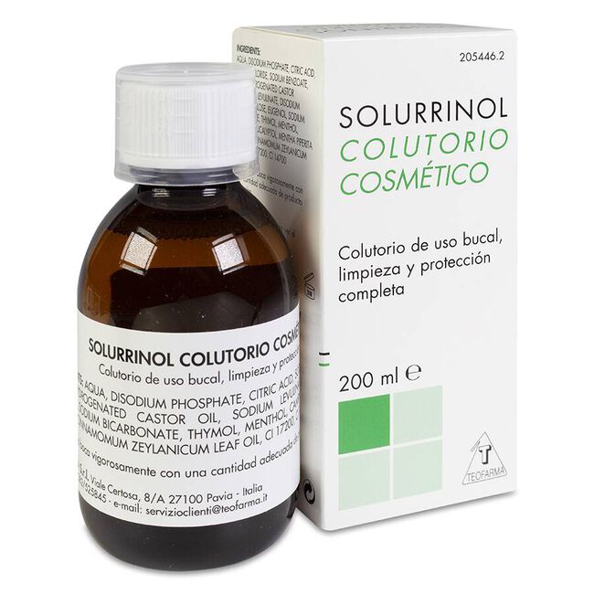 Solurrinol Colutorio Cosmético, 200 ml