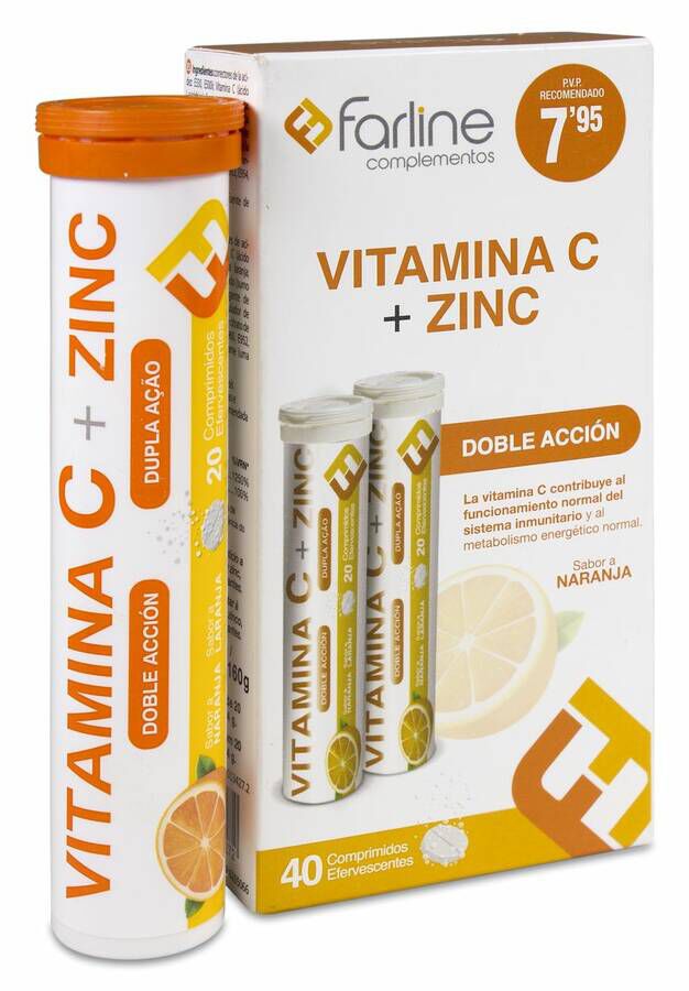 Duplo Farline Vitamina C, 40 Comprimidos