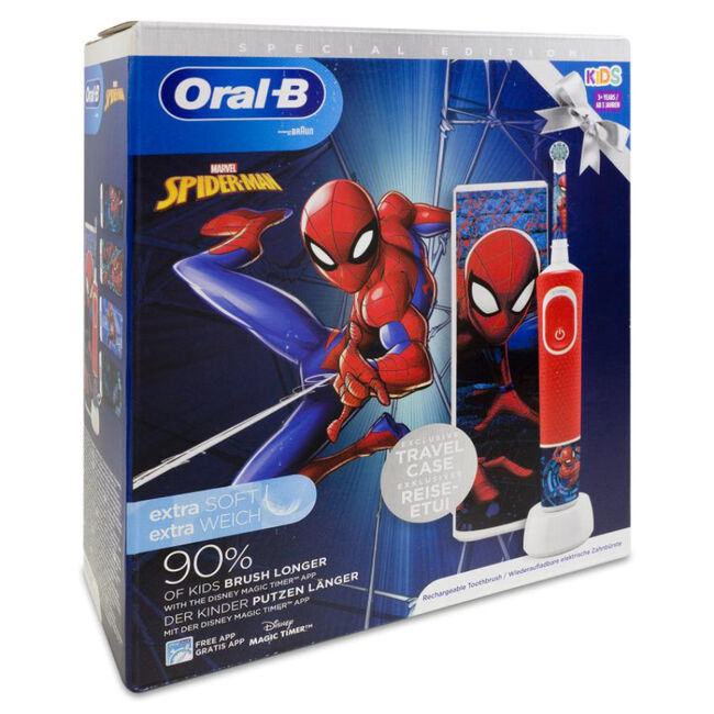 Oral-B Kids Cepillo Eléctrico de Spider-Man, 1 unidad