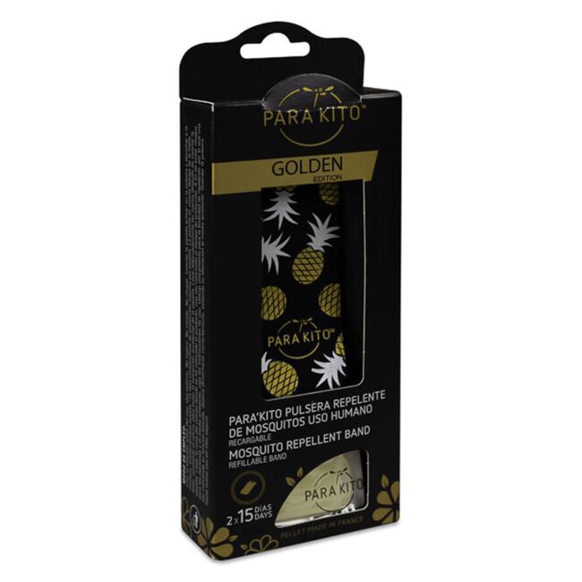 Para Kito Pulsera Repelente Golden, 1 Pulsera + 2 Pastilla
