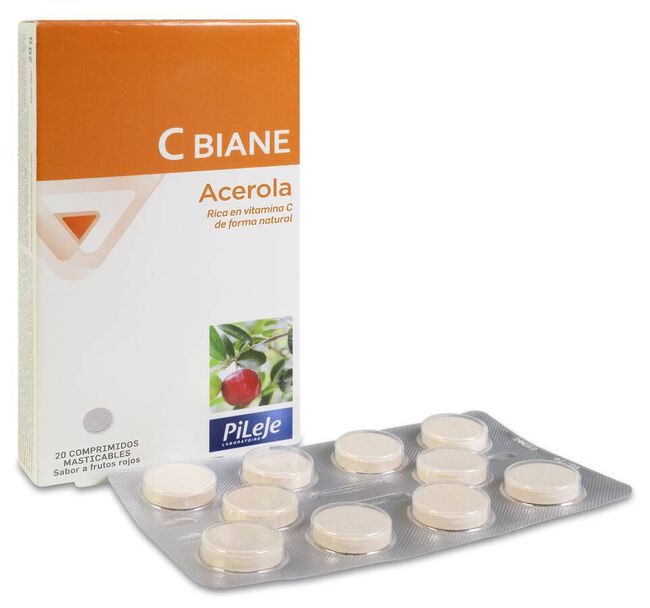 Pileje C-Biane, 20 Comprimidos Masticables