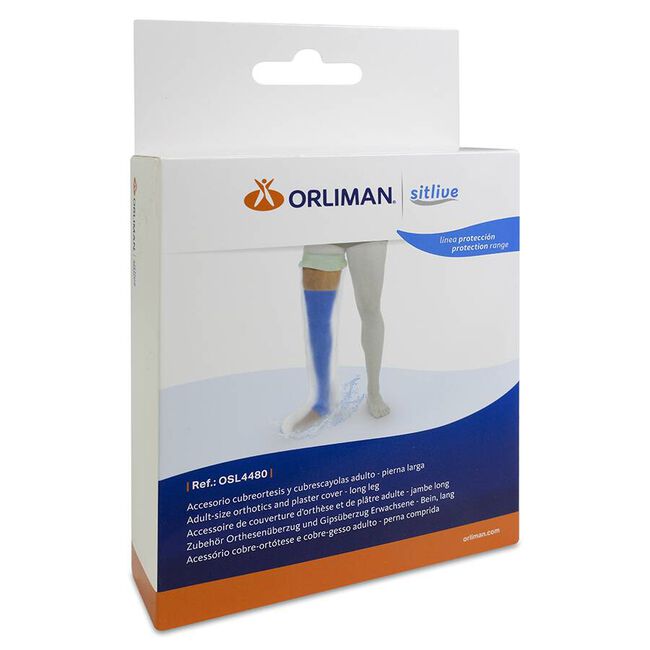 Orliman Cubreortesis y Cubrescayolas Adulto – Pierna Larga OSL4480 Talla Universal, 1 Unidad
