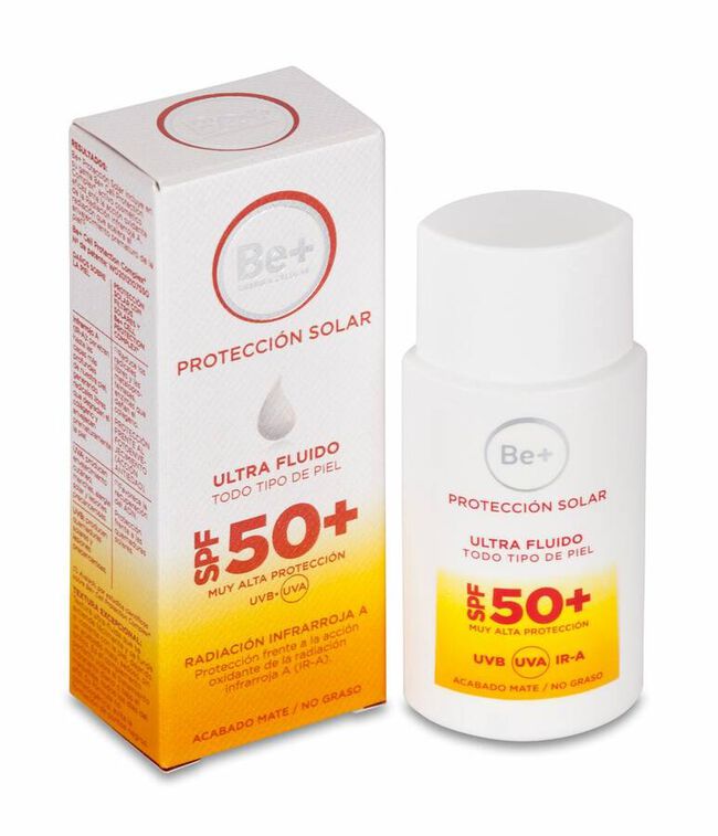 imagen de Be+ Fotoprotector SPF 50+ Ultra Fluido Protecci&oacute;n Solar, 50 ml