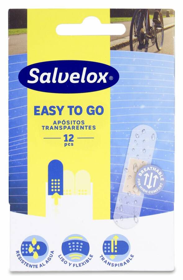 Salvelox Easy To Go Transparentes, 12 Uds