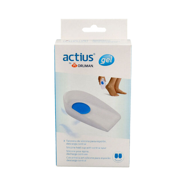 Actius FEETPAD Talonera de Silicona Descarga Central Espol&oacute;n ACP903 Talla 1, 1 Par
