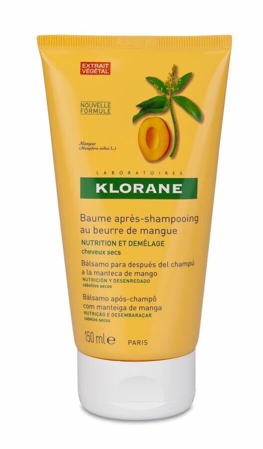 Klorane Bálsamo para Después del Champú a la Manteca de Mango, 200 ml