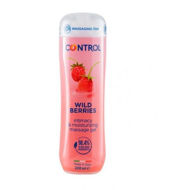 Control Gel Masaje 3 en 1 Wild Berries, 200ml