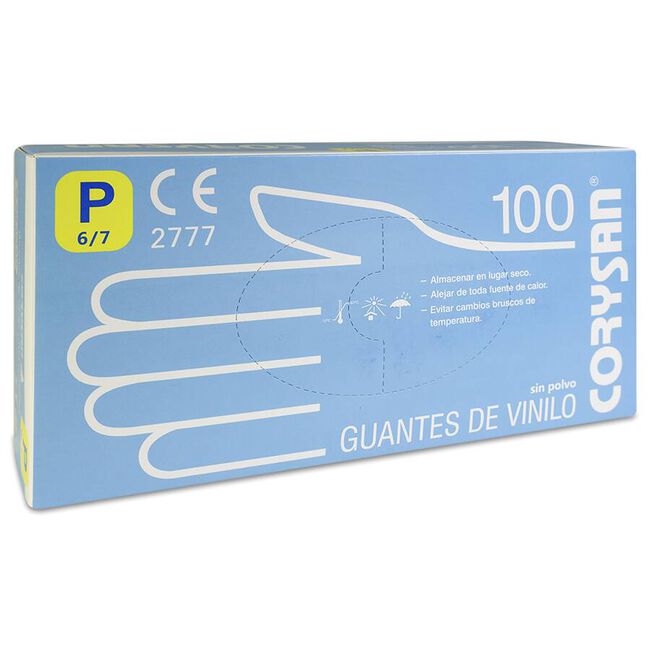 Corysan Guantes de Vinilo Talla Peque&ntilde;a