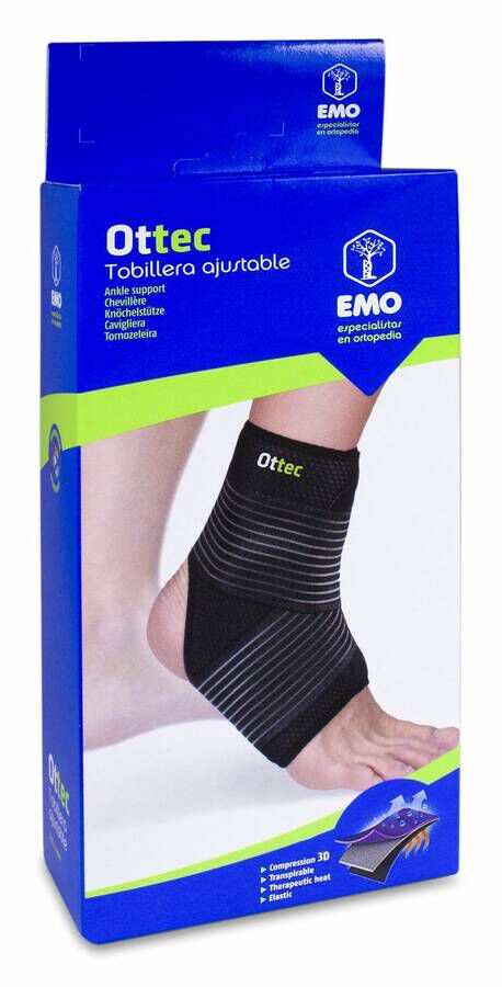 Emo Ottec Tobillera Ajustable Talla M, 1 Ud