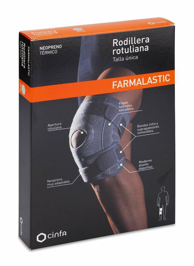 imagen de Farmalastic Rodillera Rotuliana Neopreno Talla Única, 1 Ud