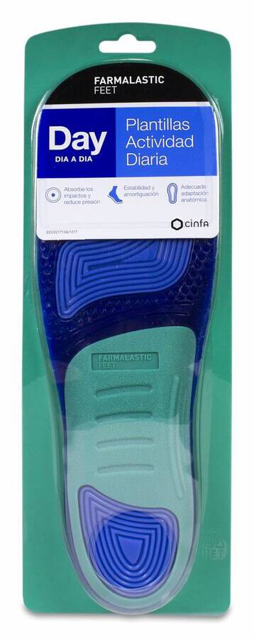 Farmalastic Plantillas Day Talla M, 1 Par