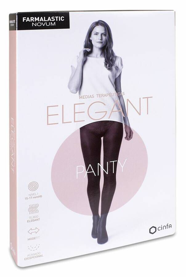 imagen de Farmalastic Novum Elegant Panty Compresi&oacute;n Ligera T4 Chocolate, 1 Ud