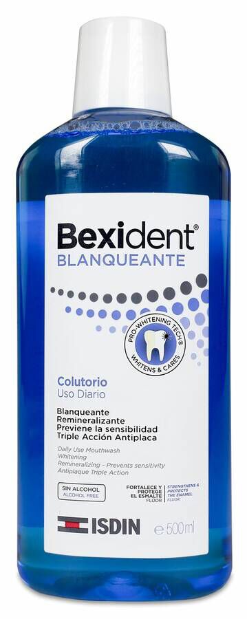 Isdin Bexident Colutorio Blanqueante, 500 ml