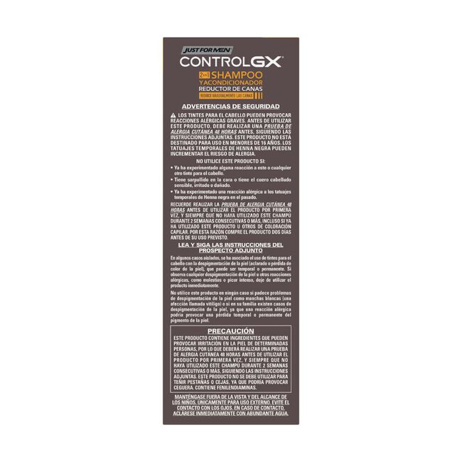 Just For Men Control GX Champú y Acondicionador reductor de canas, 118 ml