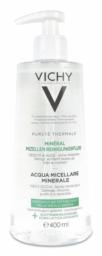 Vichy Pureté Thermale Agua Micelar Piel Grasa/Mixta